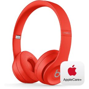 Beats Solo3 Wireless مع AppleCare+ لسماعات الرأس (2 سنة) - أحمر