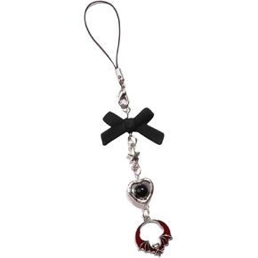 Keychain Pendant,Stylish Gothic Keychain Pendant Fashionable Phone Lanyard Unique Style Phone Pendant Phone Charm Versatile Phone Straps