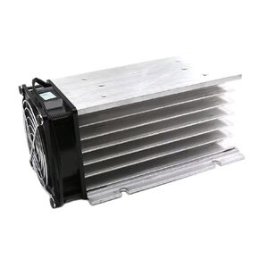 H150 Aluminum Heat Sink with Fan 220V Heat Sink SSR Dissipation for Single Phase Solid State Relay 40-80A Free Mounting Screws