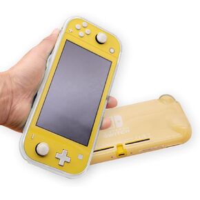 Protective Case for Nintendo Switch Lite, TPU Back Cover, Precision-Molded with Heat Dissipation, Anti-Slip/Scratch/Fingerprint, Ergonomic Grip, Lightweight Durable (Clear)