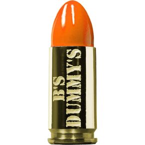 B's Dry Fire Snap Caps - A.K.A. B's Dummy's - Dummy 9mm Luger Training Caps (5 Pack) (Orange Brass)