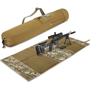 Shooting Mat with Tactical Water Resistant Carrying Bag, Extra Large Prone Padded Portable Roll Up Shooting Mats