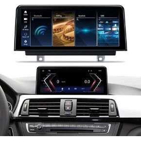 Linux Screen 10.25 Inch Android Auto Touchscreen Compatible for BMW 3 Series 4 Series F30 F31 F32 F33 F34 F35 NBT Wireless Carplay from 2012 to 2015 NBT System GPS Multimedia Bluetooth