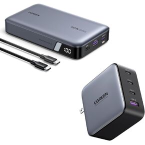 UGREEN 100W 20000mAh Power Bank Bundle with 100W USB C Charger