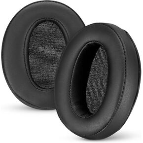 Replacement Earpads for Sennheiser Momentum 2 Headphones - Soft PU Leather & Memory Foam Ear Pad Cushion for Additional Comfort - (Black) by Brainwavz