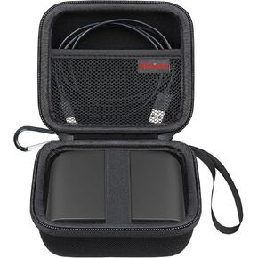 Elonbo Carry Casing for TP-Link Wi-Fi 6 AX1500 TL-WR1502X/ AX3000 TL-WR3002X توجيه السفر ، حامل تخزين توجيه النقطة الساخنة اللاسلكية ، كبل محول الطاقة ، الأسود in Kuwait