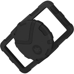 Airtag Dog Collar Holder, Fossa Military-Grade Rubber GPS Tracking Accessories Protective Cat Collar, Anti-Broken Airtag Case fit Large Collar Up to 2" (1 Pack(Black))
