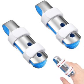 Finger Splint, 3 Pcs Aluminium Alloy Finger Support Brace Finger Stabilizer for Broken Fingers Straightening Arthritis Knuckle Immobilization BLACK (3, Black, Small)