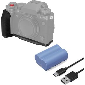 حزمة: قبضة Smallrig L على شكل Fujifilm X-T5 و Smallrig NP-W235 بطارية الكاميرا