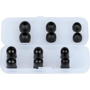 Klein Tools 69475 Ear Tips for Klein Tools AESEB1S Situational Awareness Bluetooth Earbuds, 3 Pairs Each of Replacement Memory Foam and Silicone Tips, Sizes S/M/L