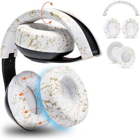 WC SweatZ, BandZ, and Earpads Bundle for Beats Studio Headphones by Wicked Cushions | Gold Marble