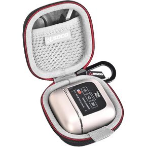 RLSOCO Hard Case for JBL Tour Pro 3/Tour Pro 2 True Wireless Noise Cancelling Earbuds - Black (Case Only)