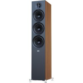 ELAC Debut 3.0 DF63-WN Floorstanding Speaker, Walnut (Each) - 1" Aluminum Dome Tweeter, 6.5" Aramid Fiber Midrange & Dual 6.5" Aramid Fiber Woofers - 3-Way Bass Reflex - 31Hz to 38KHz Response