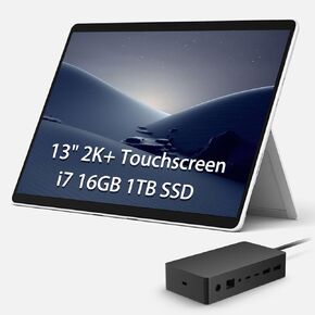 Microsoft Surface Pro 8 2 in 1 Tablet Laptop for Business (13" 2K+ Touchscreen, Intel 4-Core i7-1185G7, 16GB RAM, 512GB SSD), Thunderbolt 4, 16-Hr Long Battery Life, 10MP Rear Camera, Win 11 Pro