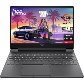 HP Victus 15 Gaming Laptop (15.6" FHD 144Hz IPS, AMD Ryzen 5 7535HS, 32GB DDR5 RAM, 1TB PCle SSD, (Radeon RX 6550M 4GB Beat RTX3050)) Backlit KB, Wi-Fi 6, Webcam, Ethernet, Win 11 Home