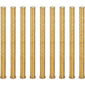 PATIKIL 300 Grain Archery Arrow Brass Insert, 9 Packs Insert Screw Copper Brass Arrow for .244/6.2mm Carbon Arrows
