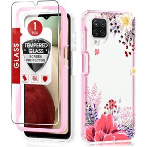 LeYi for 2PCS A12 Samsung Phone Case: with [3 Pack] Screen Protectors