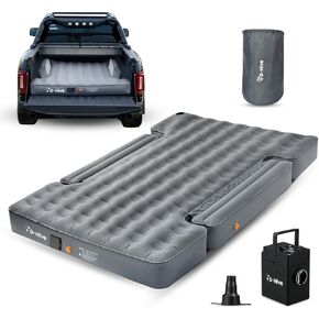 Unbeatable Durability 6-6.5" Truck Bed Air Mattress, Durable Extra Thick 300D Oxford Fabric, Quick Easy Set-Up w/Electric Pump,Truck Camping Mattress Compatible with F150, Ram, Tundra