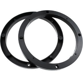 Maxmoral 2PCS 14.5cm Inner Diameter Black ABS Plastic Speaker Mounting Gaskets Universal Car Audio Spacer Ring Adapter