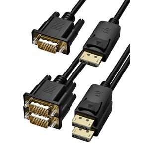 DisplayPort إلى VGA Cable 6ft 1Pack و DisplayPort إلى VGA Cable 6ft 2pack