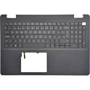 استبدال جديد لـ Dell Inspiron 15 3500 3501 3505 CASTOP Appolation Palmrest Backlit لوحة المفاتيح جزء 033HPP 33HPP AP2X2000101 0JHW9R JHW9R أسود