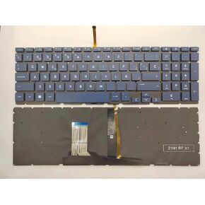 Laptop Replacement SP Spanish layout keyboard for HP Victus 15-FA 15-FB 16-E 16-D 16T-D TPN-Q263 TPN-Q264 Blue with Backlit, Black