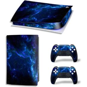 Skin Sticker for PS5 Console and Controller, Vinyl Decal Protective Cover for Digital Edition