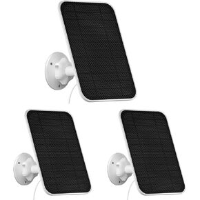 Solar Panel Charger for Arlo Battery Camera,Solar Panel for Arlo Pro 5S 2K, Pro 4, Pro 3, Floodlight, Ultra 2, and Ultra,5W IP65 Waterproof Solar Panel Charger for Arlo,9.84Ft Charging Cable(1 Pack)