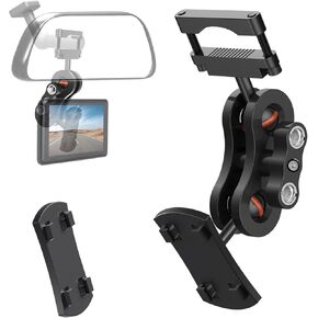 Backup Camera Monitor Mounting Mount,Aluminum Rearview Mirror Camera Display Holder,Rearview Mirror Mounting Bracket,Suitable for Display Screen of Reverse Camera System(Four Claw Head