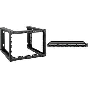 Tecmojo 6U Wall Mount Rack & 24 Port Patch Panel