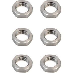 Jam Nut 1/2x28 or 5/8x24 Steel 6 Pcs