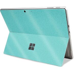 Glossy Glitter Tablet Skin Compatible with Microsoft Surface Pro 11 (2024) - Solid Turquoise - Premium 3M Vinyl Protective Wrap Decal Cover - Easy to Apply | Crafted in The USA by MightySkins