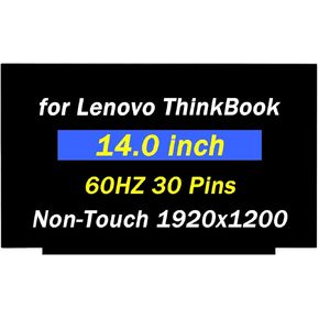 استبدال الشاشة لـ Lenovo Thinkbook 14 G6 G7 14.0 "1920x1200 60Hz 30 Pins LCD لوحة أرقام شاشة غير ملمسة (فقط لشاشة غير ملمس)