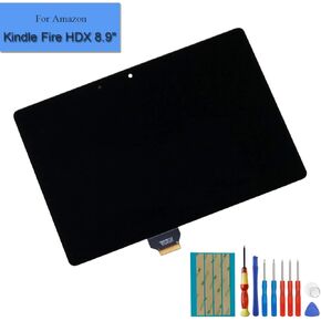 ل Amazon Kindle Fire HDX 8.9 بوصة 90Pin البديلة شاشة اللمس GU045RW LCD الأمامية مجموعة + لاصق وأدوات