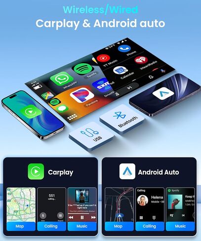 4+64G for VW Volkswagen Jetta Golf Passat Tiguan Seat Touran Skoda Wireless CarPlay Car Stereo,7" Android Auto IPS,Android Car Radio,32EQ DSP,Bluetooth5.0,GPS,FM,WiFi+Backup Camera for Jetta Radio in Saudi Arabia
