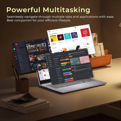 Lenovo Chromebook Flagship 15.6" FHD Laptop Computer for Business Student, Intel Celeron N4500, 4GB RAM, 320GB Storage (64GB eMMC+ 256GB Card), WiFi 6, Long Battery, Chrome OS +MarxsolAccessory in Saudi Arabia
