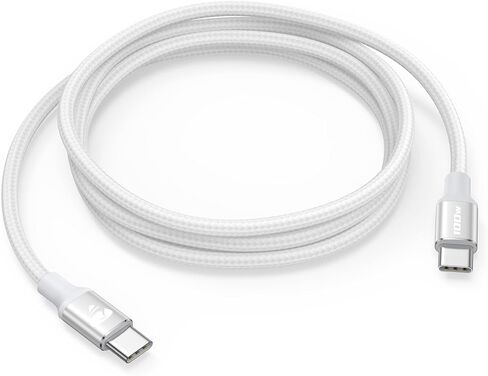 100W USB C to USB C Cable 6ft USBC to USBC Fast Charging Cable Braided USB Type C Charger Cable for iPhone 16 15 Pro Plus Pro Max, MacBook, iPad Pro/Air/Mini in Saudi Arabia