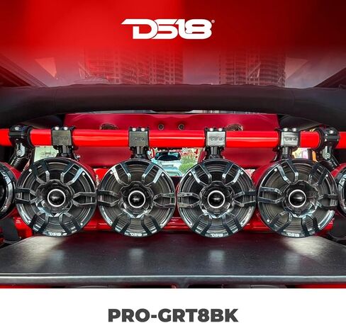 DS18 PRO-GRT8BK Pro 8 "SPEAKER GRILL COVER مع 1.75" لفائف الصوت Neodymium Bullet Spenter 500 واط لامع لامعة-واحدة-واحدة in Kuwait