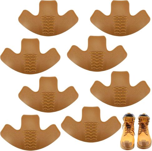 8 Pieces Toe Guards for Boots Toe Protectors Work Toe Guards Rubber Toe Covers Boot Toe Caps for Repairing Do Not Include Glue and Sandpaper in Saudi Arabia