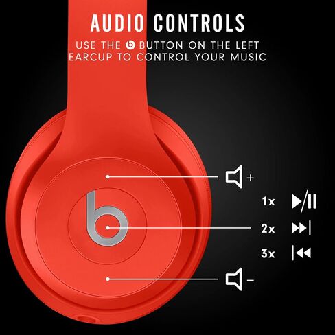Beats Solo3 Wireless with AppleCare+ for Headphones (2 Years) - Red in Saudi Arabia