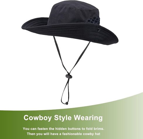 Fishing Hat Wide Brim Sun Hat for Men Women UV Protection Breathable Hiking Beach Bucket Hats Summer Safari Hat in Saudi Arabia