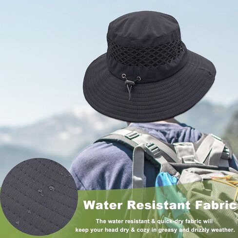 Fishing Hat Wide Brim Sun Hat for Men Women UV Protection Breathable Hiking Beach Bucket Hats Summer Safari Hat in Saudi Arabia