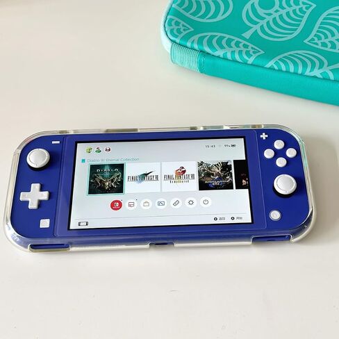 Protective Case for Nintendo Switch Lite, TPU Back Cover, Precision-Molded with Heat Dissipation, Anti-Slip/Scratch/Fingerprint, Ergonomic Grip, Lightweight Durable (Clear) in Saudi Arabia
