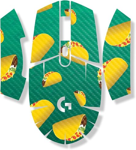 Mouse Skin Compatible with Logitech G305 Lightspeed - Tacos - Premium 3M Vinyl Protective Wrap Decal Cover - Easy to Apply | Crafted in The USA by MightySkins in Kuwait