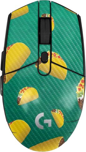 Mouse Skin Compatible with Logitech G305 Lightspeed - Tacos - Premium 3M Vinyl Protective Wrap Decal Cover - Easy to Apply | Crafted in The USA by MightySkins in Kuwait