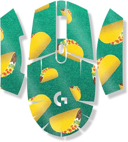 Mouse Skin Compatible with Logitech G305 Lightspeed - Tacos - Premium 3M Vinyl Protective Wrap Decal Cover - Easy to Apply | Crafted in The USA by MightySkins in Kuwait