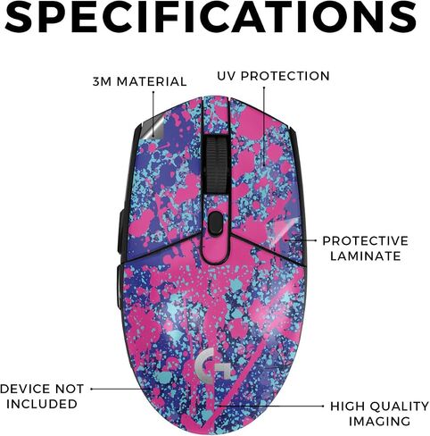 Mouse Skin Compatible with Logitech G305 Lightspeed - Tacos - Premium 3M Vinyl Protective Wrap Decal Cover - Easy to Apply | Crafted in The USA by MightySkins in Kuwait