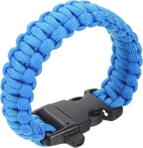 YOKIVE Paracord Survival Bracelet, Hiking Bracelets Rope Braided with Buckle, Keep Safe, Great for Party,Camp,Climb,Outdoor (Dark Green, 9.8-Inch) in Saudi Arabia