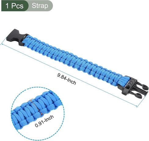 YOKIVE Paracord Survival Bracelet, Hiking Bracelets Rope Braided with Buckle, Keep Safe, Great for Party,Camp,Climb,Outdoor (Dark Green, 9.8-Inch) in Saudi Arabia
