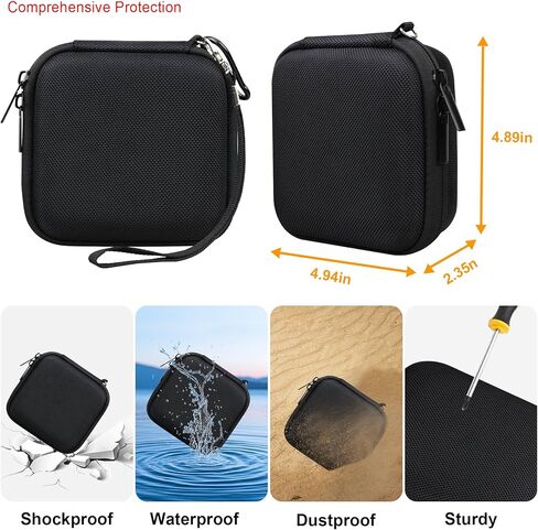 Elonbo Carry Casing for TP-Link Wi-Fi 6 AX1500 TL-WR1502X/ AX3000 TL-WR3002X توجيه السفر ، حامل تخزين توجيه النقطة الساخنة اللاسلكية ، كبل محول الطاقة ، الأسود in Kuwait